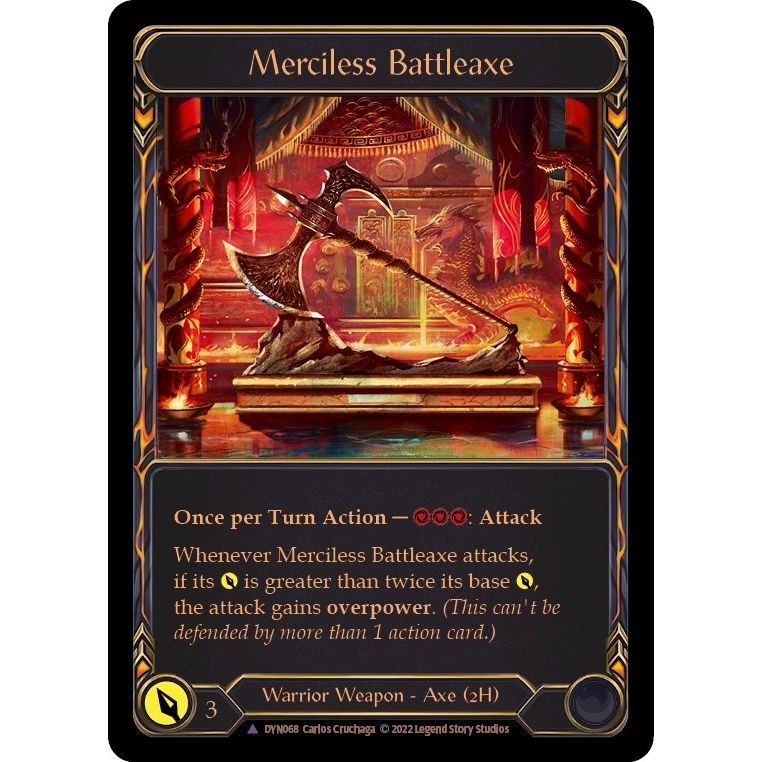 Image for Merciless Battleaxe (Marvel) (DYN068) (DYN) - Flesh and Blood TCG