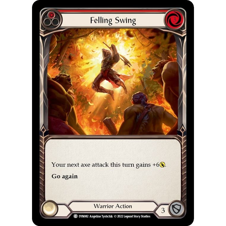 Image for Felling Swing (Red) (DYN082) (DYN) - Flesh and Blood TCG