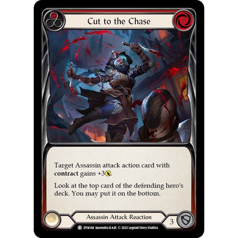 Image for Cut to the Chase (Red) (DYN148) (DYN) - Flesh and Blood TCG