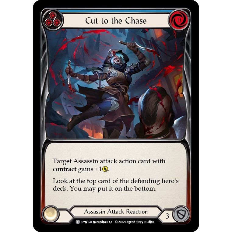Image for Cut to the Chase (Blue) (DYN150) (DYN) - Flesh and Blood TCG
