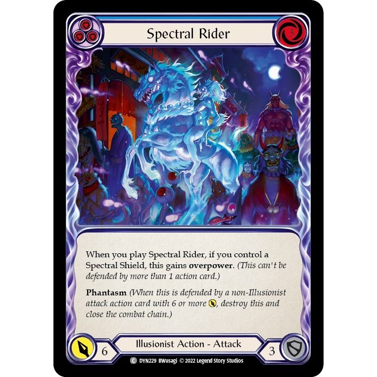Image for Spectral Rider (Blue) (DYN229) (DYN) - Flesh and Blood TCG