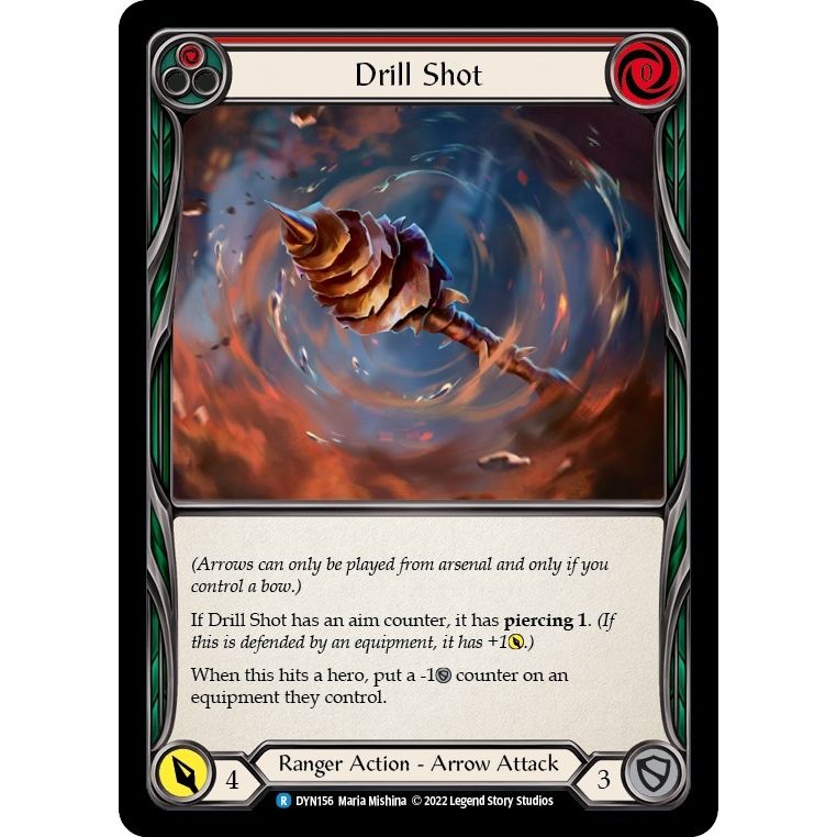 Image for Drill Shot (Red) (DYN156) (DYN) - Flesh and Blood TCG