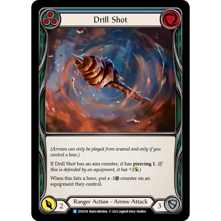 Image for Drill Shot (Blue) (DYN158) (DYN) - Flesh and Blood TCG