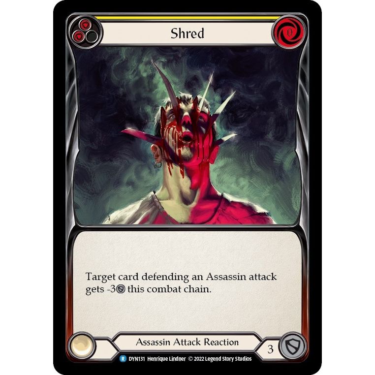 Image for Shred (Yellow) (DYN131) (DYN) - Flesh and Blood TCG