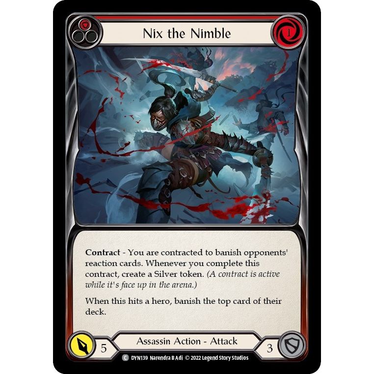 Image for Nix the Nimble (Red) (DYN139) (DYN) - Flesh and Blood TCG