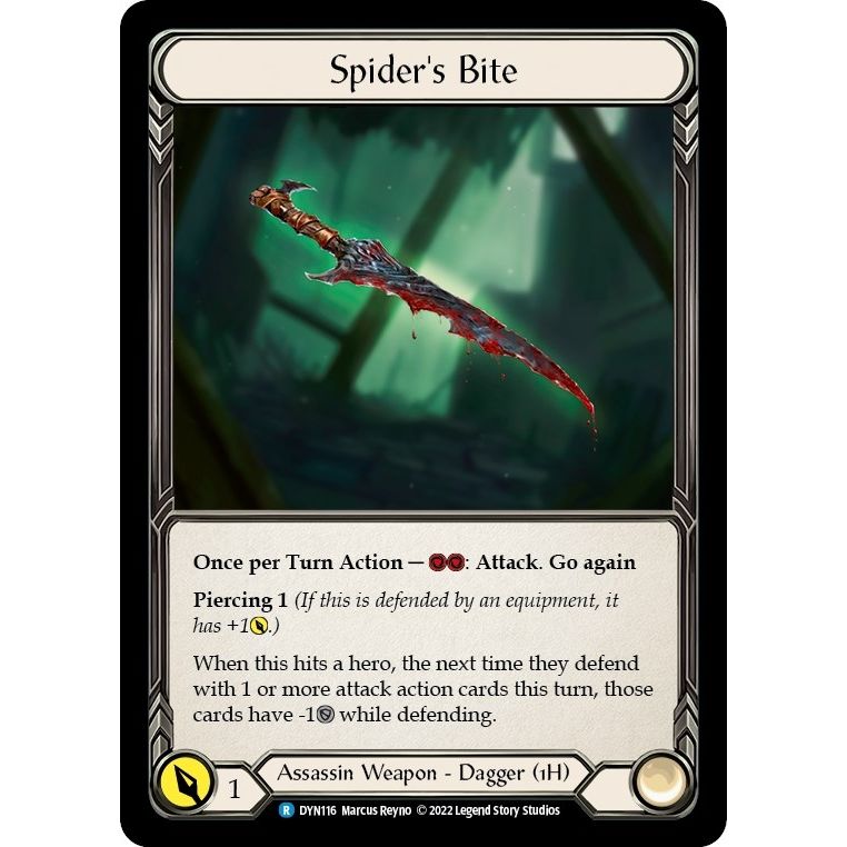 Image for Spider's Bite (116) (DYN116) (DYN) - Flesh and Blood TCG