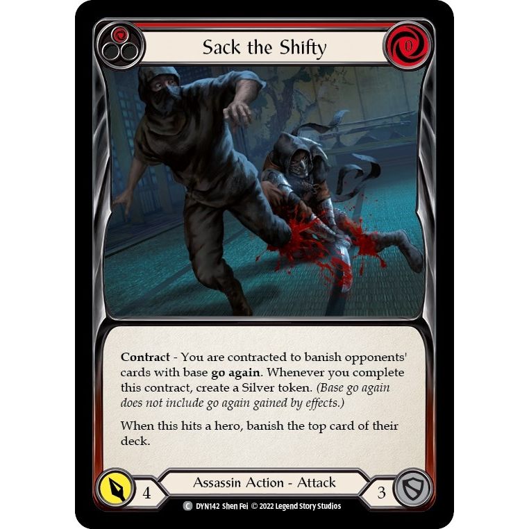 Image for Sack the Shifty (Red) (DYN142) (DYN) - Flesh and Blood TCG