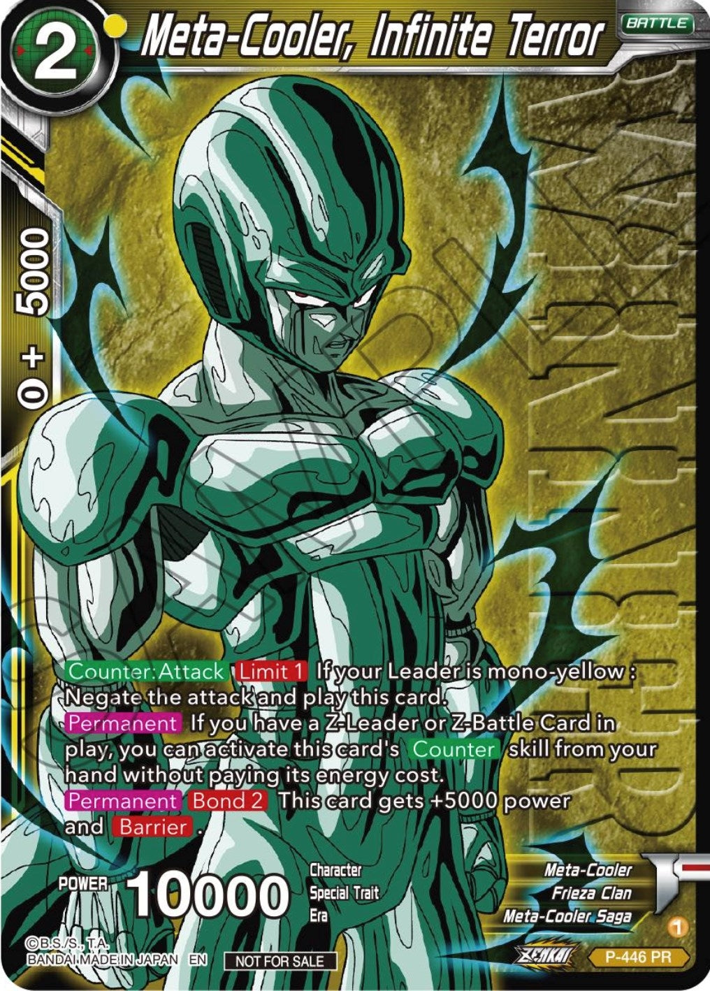 Image for Meta-Cooler, Infinite Terror (Winner) (P-446) (TPR) - Dragon Ball Super: Masters