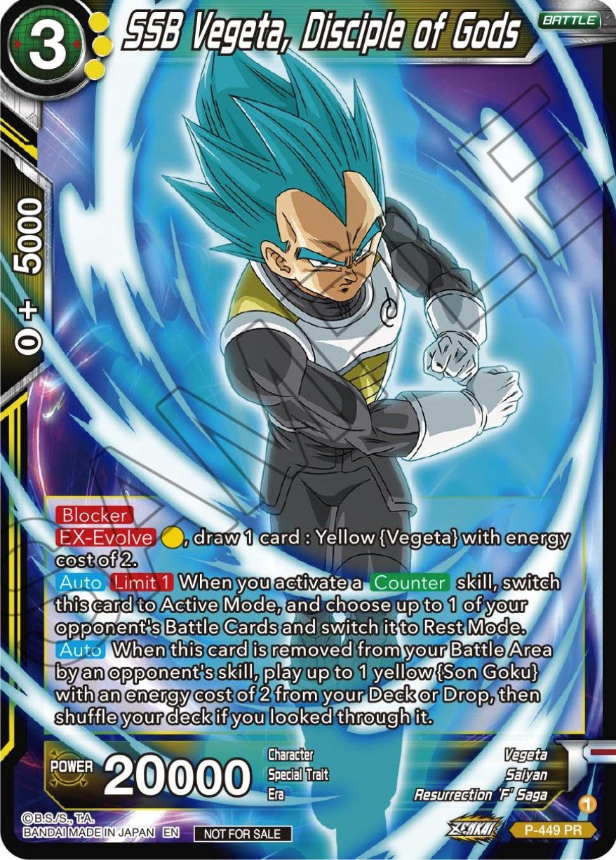 Image for SSB Vegeta, Disciple of Gods (P-449) (TPR) - Dragon Ball Super: Masters