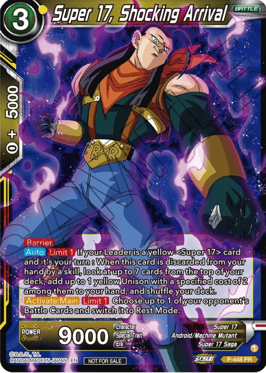 Image for Super 17, Shocking Arrival (P-448) (TPR) - Dragon Ball Super: Masters