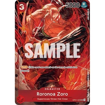 Image for Roronoa Zoro (025) (Parallel) (OP01-025) (OP01) - One Piece Card Game