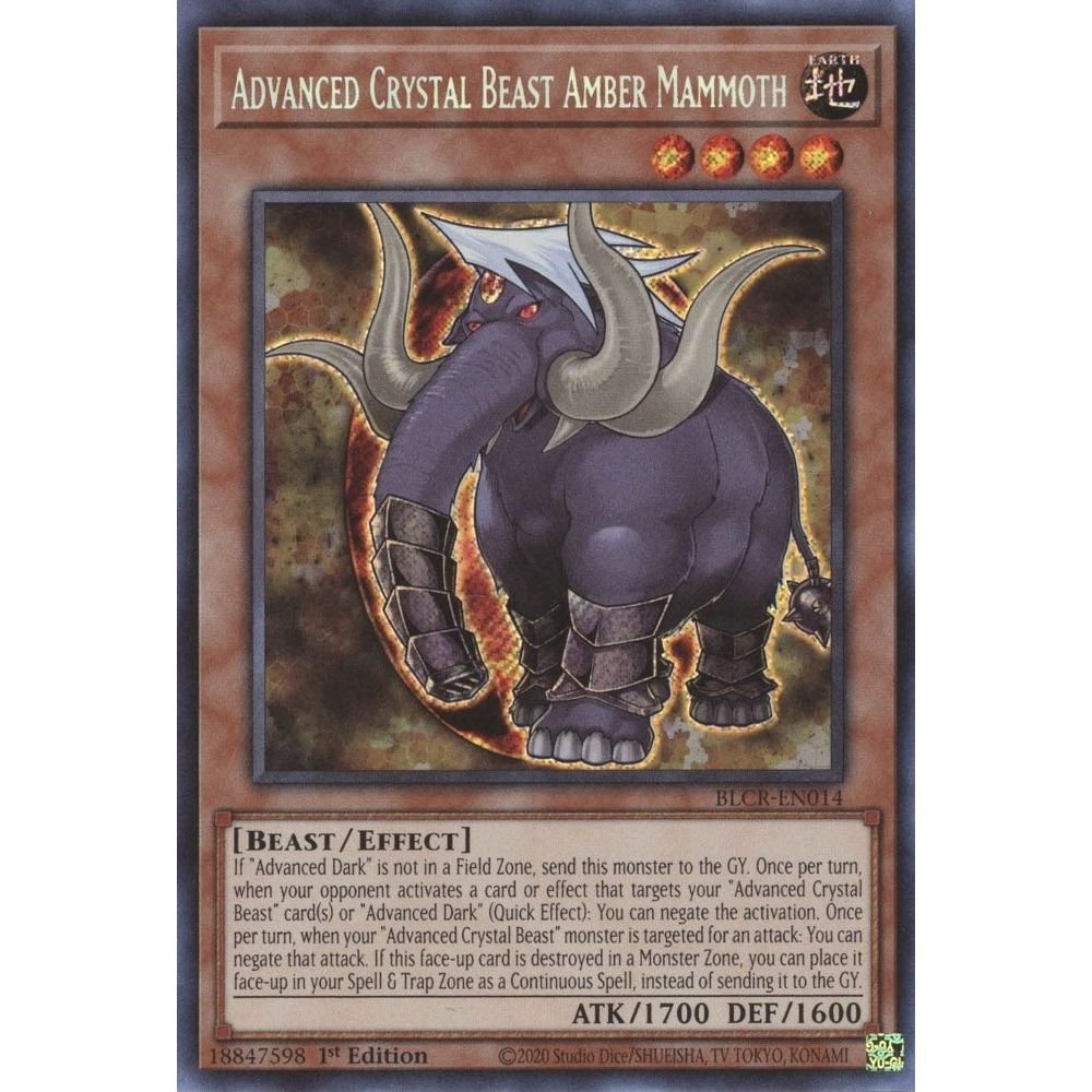 Image for Advanced Crystal Beast Amber Mammoth (BLCR-EN014) (BLCR) - YuGiOh