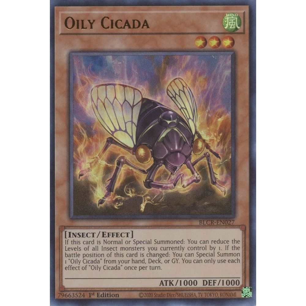 Image for Oily Cicada (BLCR-EN027) (BLCR) - YuGiOh