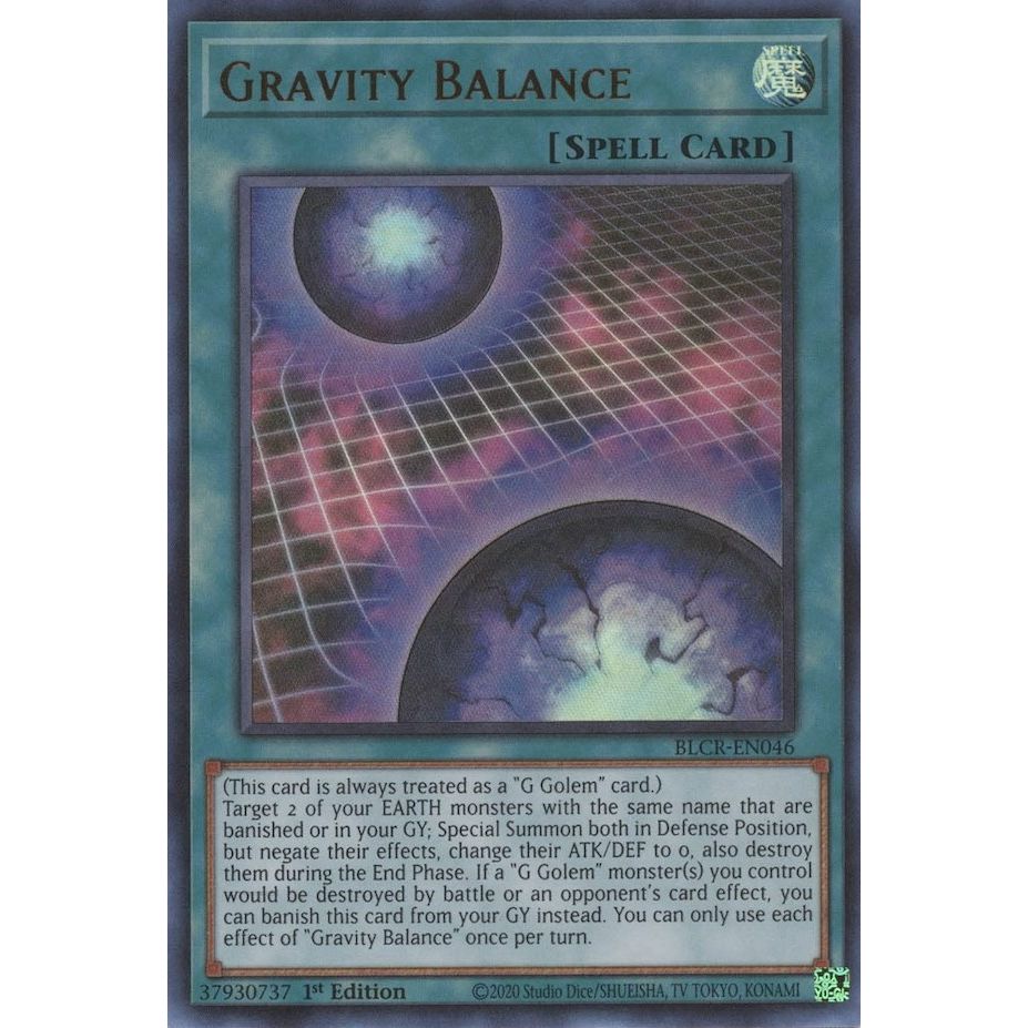 Image for Gravity Balance (BLCR-EN046) (BLCR) - YuGiOh