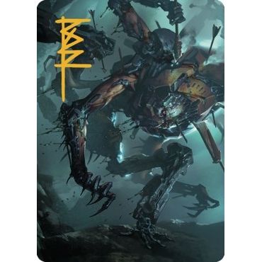 Image for Scrapwork Rager Art Card (Gold-Stamped Signature) (18) (ASBRO) - Magic: The Gathering