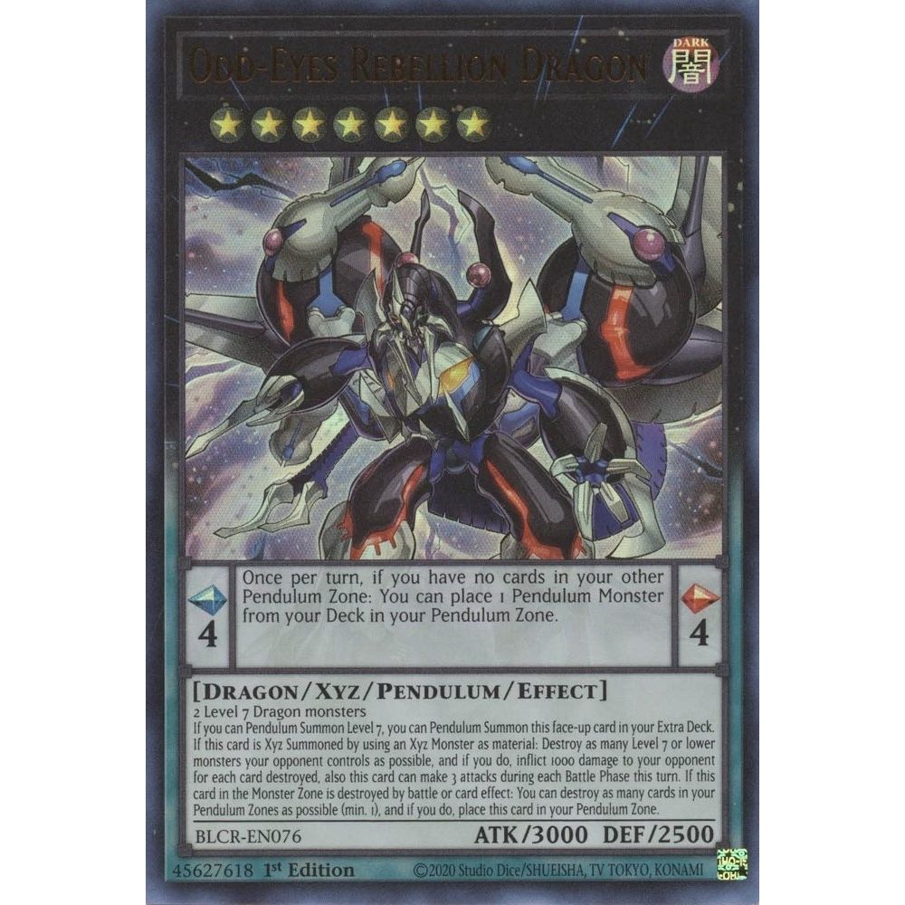 Image for Odd-Eyes Rebellion Dragon (BLCR-EN076) (BLCR) - YuGiOh