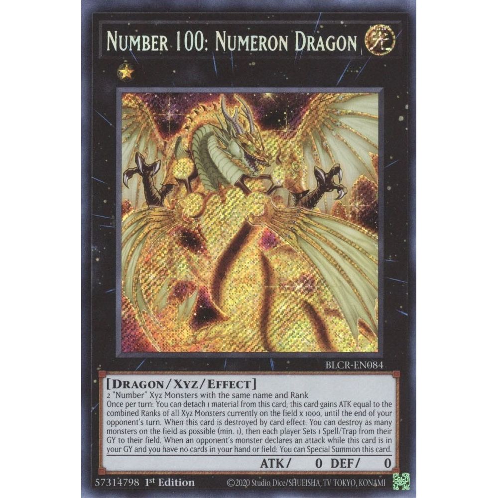 Image for Number 100: Numeron Dragon (BLCR-EN084) (BLCR) - YuGiOh
