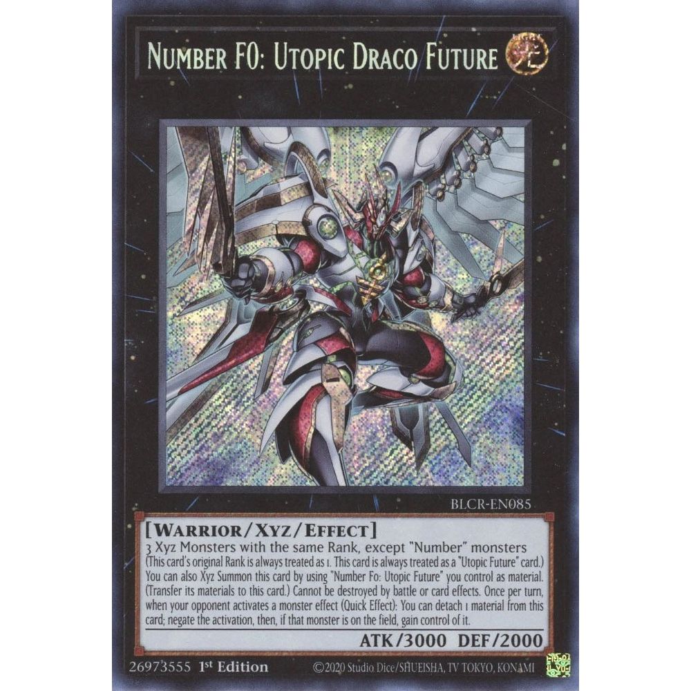 Image for Number F0: Utopic Draco Future (BLCR-EN085) (BLCR) - YuGiOh