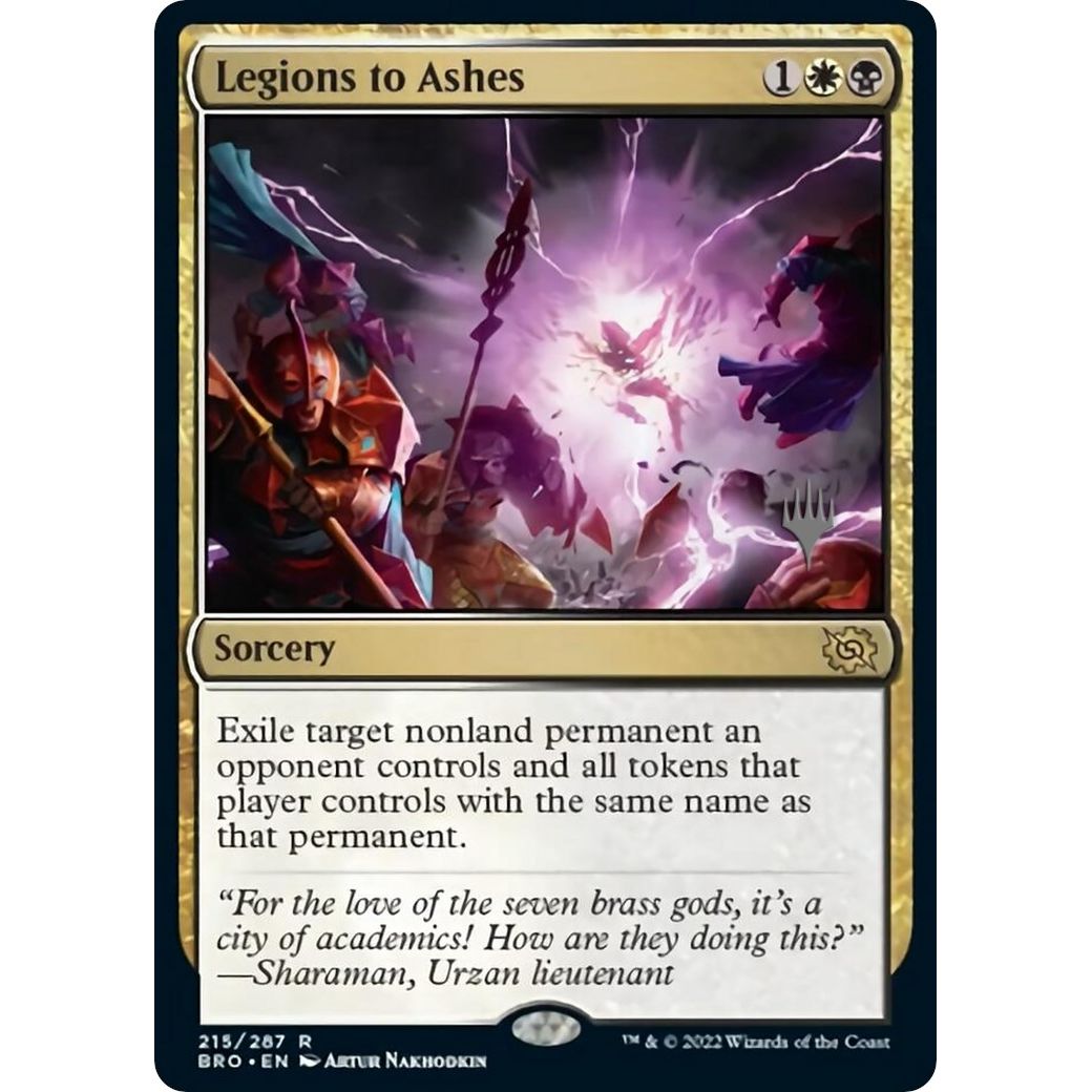 Image for Legions to Ashes (215) (PPBRO) - Magic: The Gathering