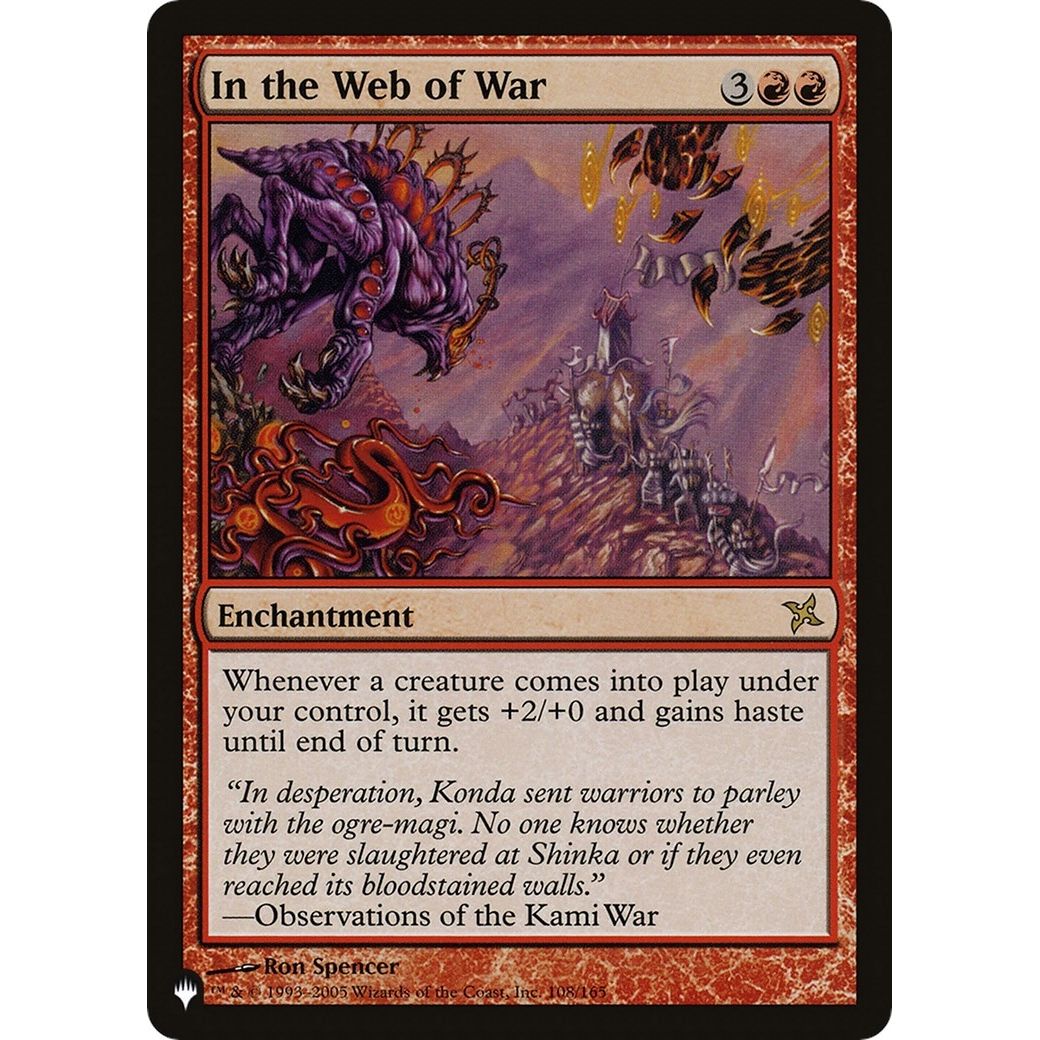 Image for In the Web of War (108/165) (LIST) - Magic: The Gathering