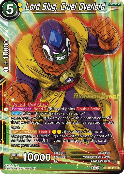 Image for Lord Slug, Cruel Overlord (Fighter's Ambition Holiday Pack) (BT19-113) (TPR) - Dragon Ball Super: Masters