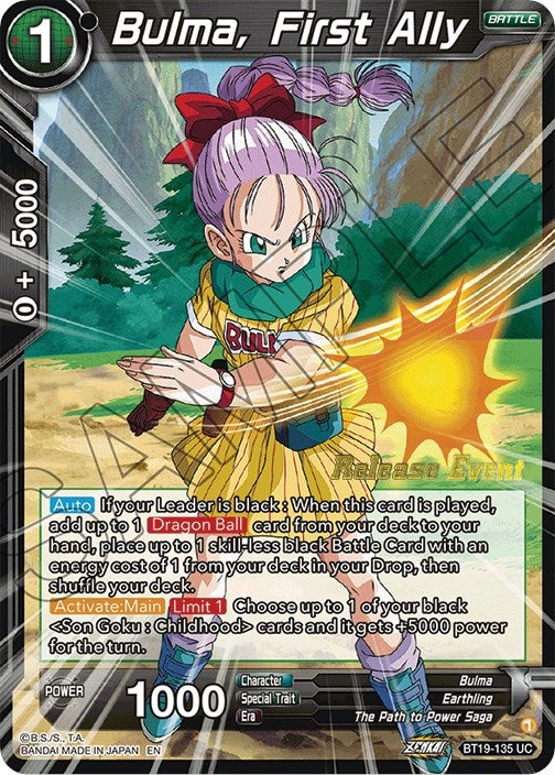 Image for Bulma, First Ally (Fighter's Ambition Holiday Pack) (BT19-135) (TPR) - Dragon Ball Super: Masters