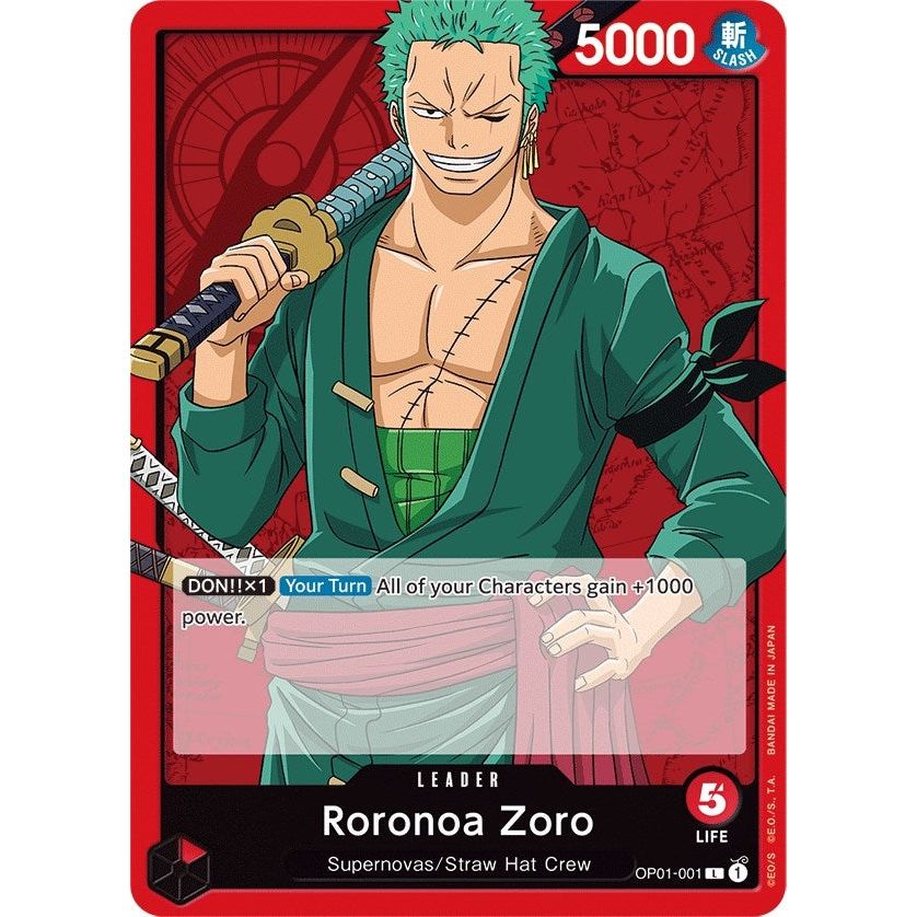 Image for Roronoa Zoro (001) (OP01-001) (OP01) - One Piece Card Game