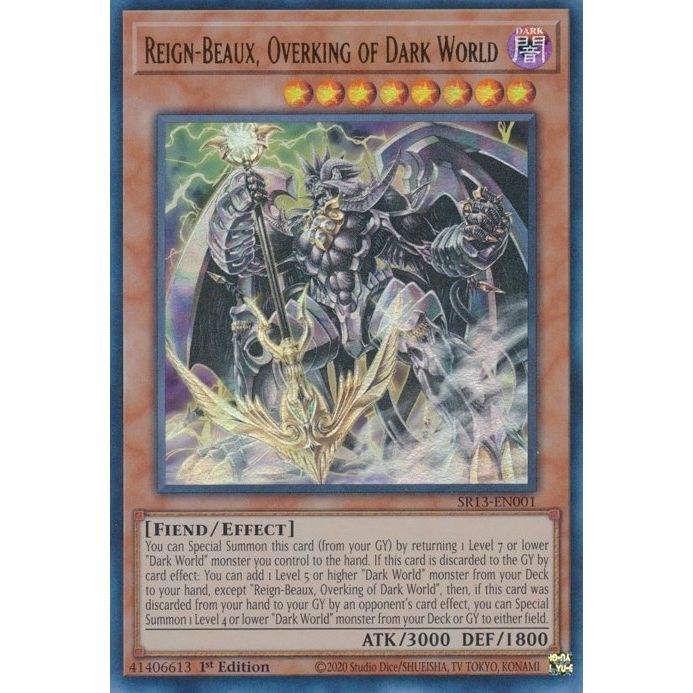 Image for Reign-Beaux, Overking of Dark World (SR13-EN001) (SR13) - YuGiOh
