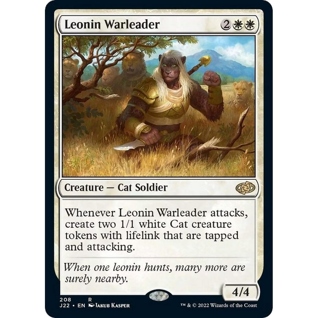 Image for Leonin Warleader (208) (J22) - Magic: The Gathering