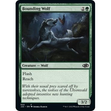 Image for Bounding Wolf (633) (J22) - Magic: The Gathering