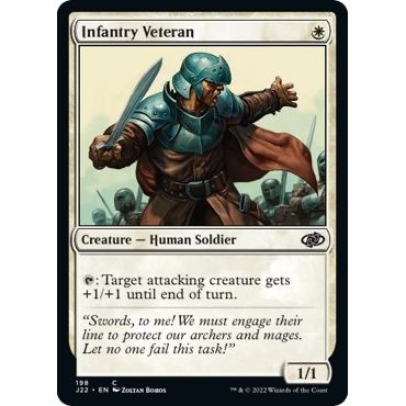 Image for Infantry Veteran (198) (J22) - Magic: The Gathering