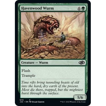 Image for Havenwood Wurm (670) (J22) - Magic: The Gathering