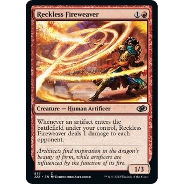 Image for Reckless Fireweaver (587) (J22) - Magic: The Gathering