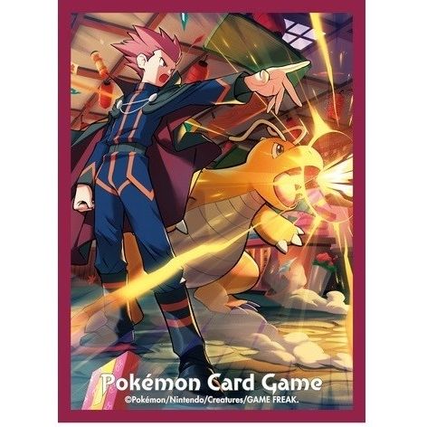 Image for Pokemon TCG: Pokemon Center Japan Exclusive Card Sleeves - Lance and Dragonite (64-Pack) - Card Sleeves