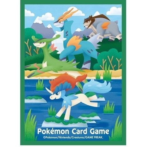 Image for Pokemon TCG: Pokemon Center Japan Exclusive Card Sleeves - Keldeo, Virizion, Coballion & Terrakion (64-Pack) - Card Sleeves