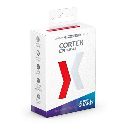Image for Ultimate Guard Cortex Sleeves Standard Size - Red (100-Pack) - Card Sleeves