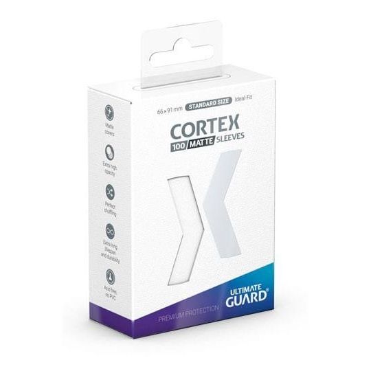 Image for Ultimate Guard Cortex Sleeves Standard Size Matte - White (100-Pack) - Card Sleeves