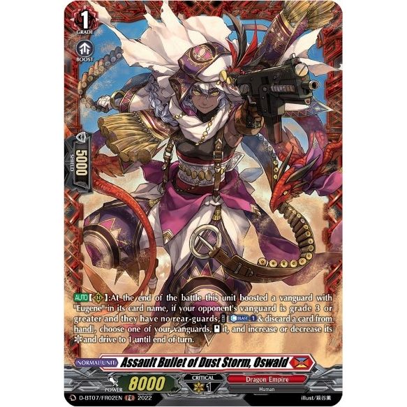 Image for Assault Bullet of Dust Storm, Oswald (FR) (D-BT07/FR02EN) (D-BT07) - Cardfight Vanguard