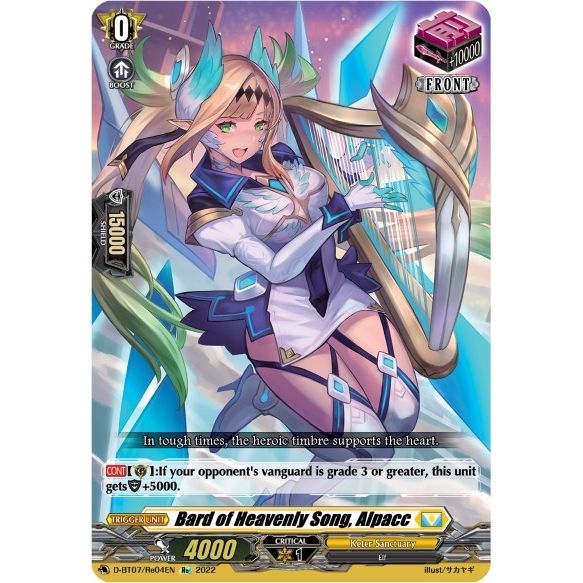 Image for Bard of Heavenly Song, Alpacc (D-BT07/Re04EN) (D-BT07) - Cardfight Vanguard