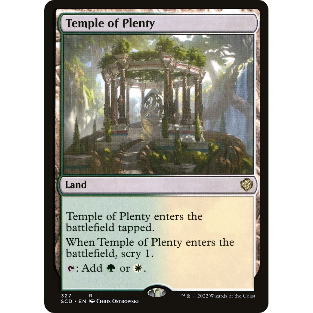 Image for Temple of Plenty (327) (SCD) - Magic: The Gathering