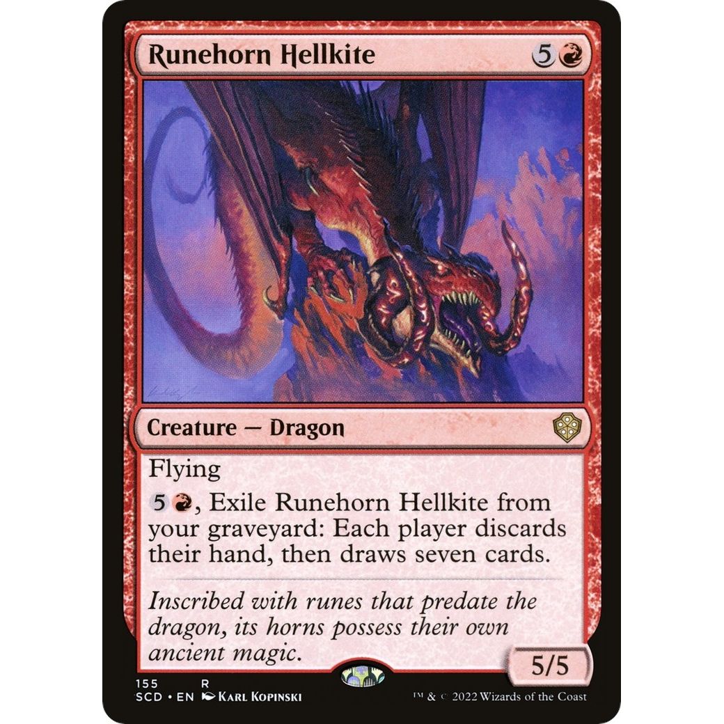 Image for Runehorn Hellkite (155) (SCD) - Magic: The Gathering