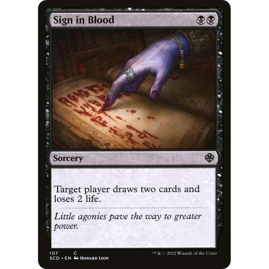 Image for Sign in Blood (107) (SCD) - Magic: The Gathering
