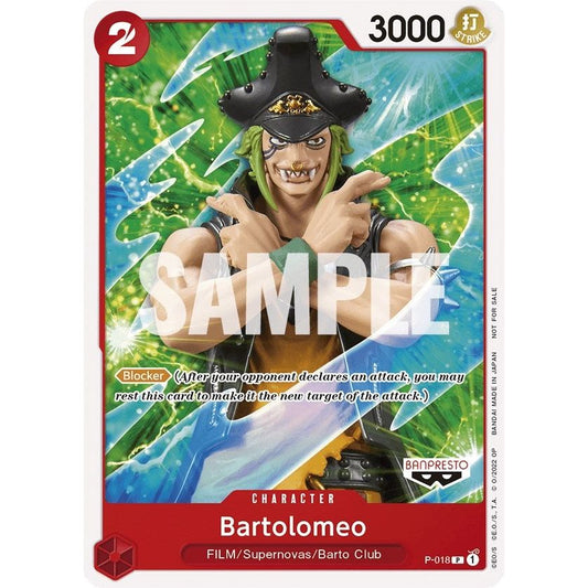 Image for Bartolomeo (One Piece Film Red) (P-018) (OP-PR) - One Piece Card Game
