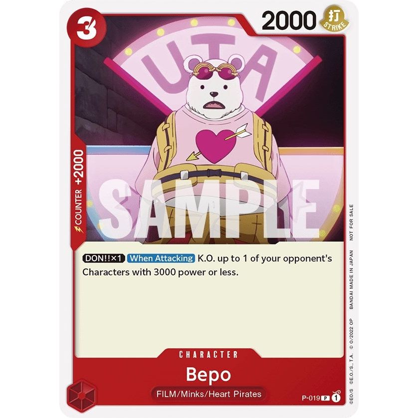 Image for Bepo (One Piece Film Red) (P-019) (OP-PR) - One Piece Card Game