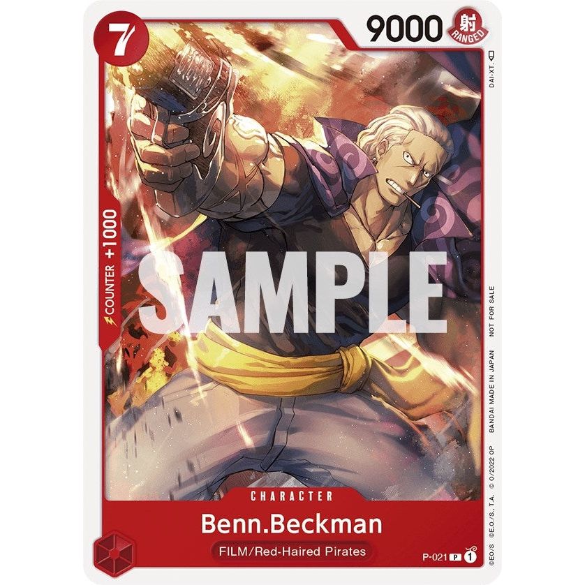 Image for Benn.Beckman (One Piece Film Red) (P-021) (OP-PR) - One Piece Card Game