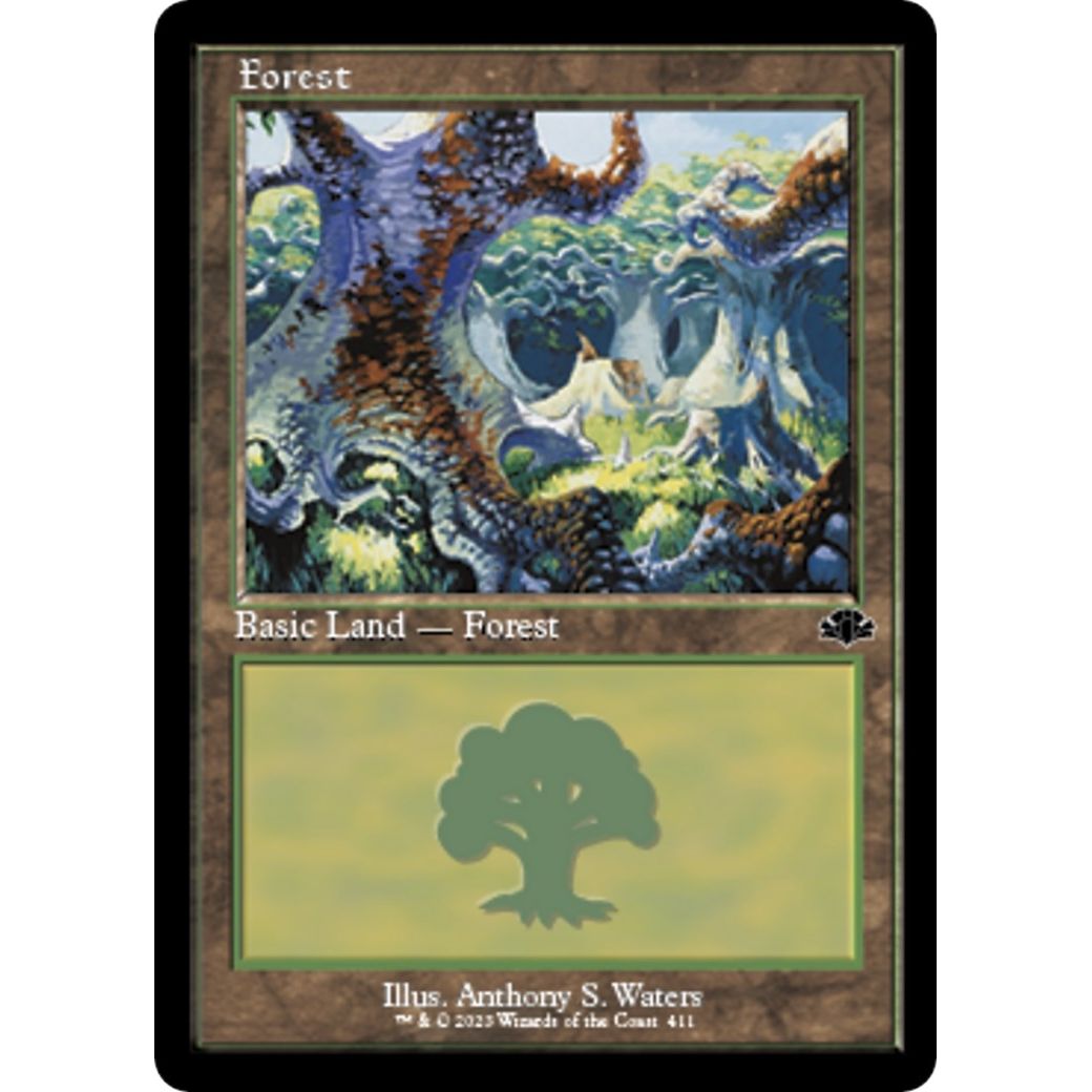 Image for Forest (411) (Retro Frame) (411) (DMR) - Magic: The Gathering