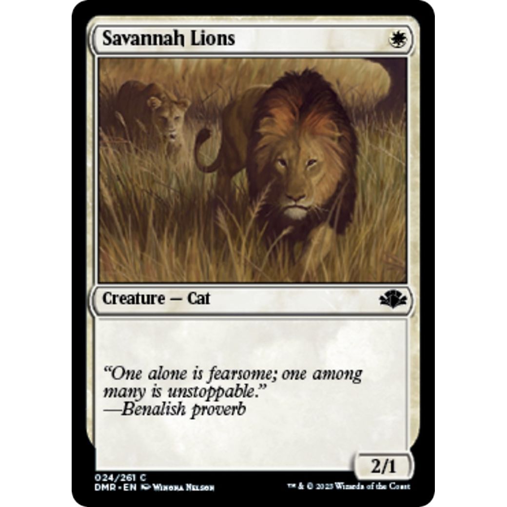 Image for Savannah Lions (24) (DMR) - Magic: The Gathering