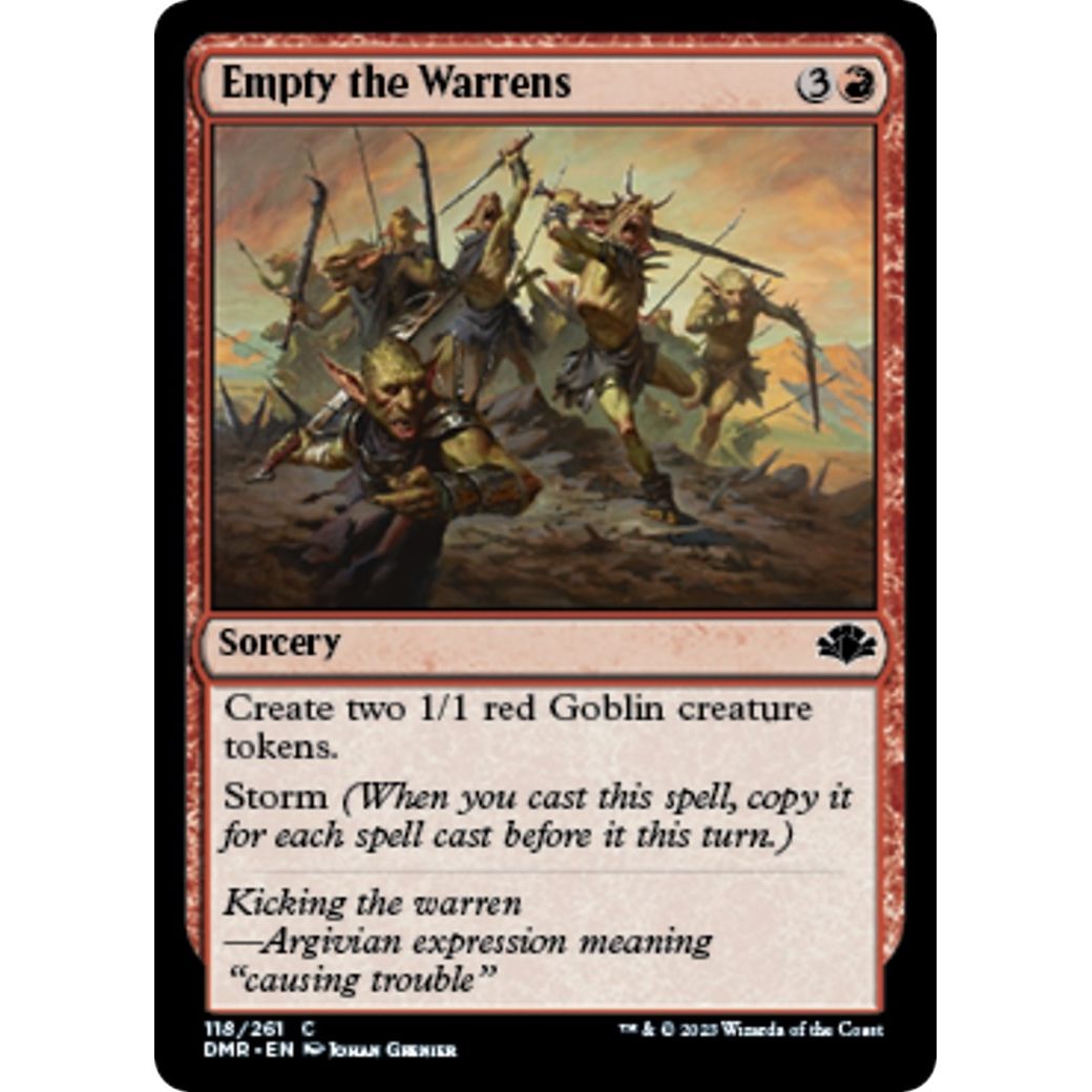 Image for Empty the Warrens (118) (DMR) - Magic: The Gathering