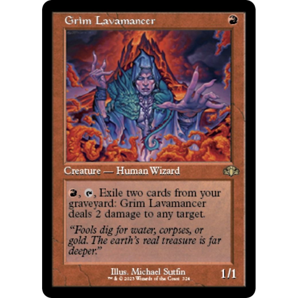 Image for Grim Lavamancer (Retro Frame) (324) (DMR) - Magic: The Gathering