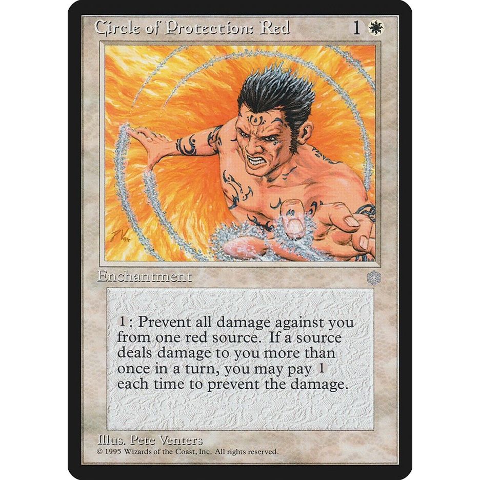 Image for Circle of Protection: Red (ICE) - Magic: The Gathering